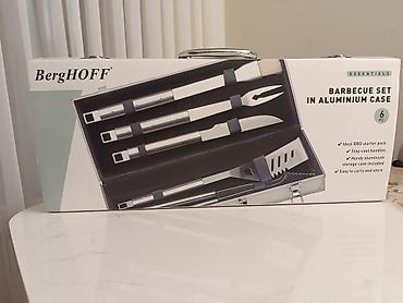лопатки: Набор для барбекю BergHOFF Essentials, 6 предметов, в алюминиевом — 1