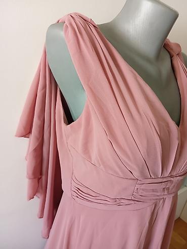 dream touch: Elegantna duga haljina u puder-ružičastoj boji. - Kroj: duga — 5