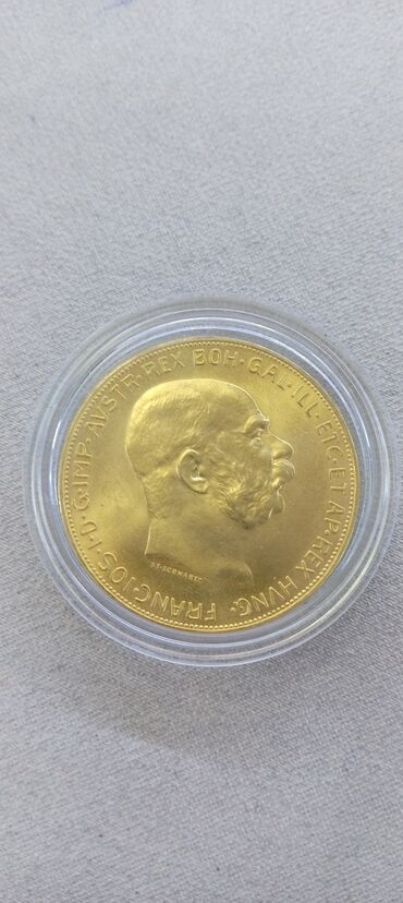 gold: Bu pul avstriya corona adlanir(100 cor 1915) əyar 21k çəki 33.9gr