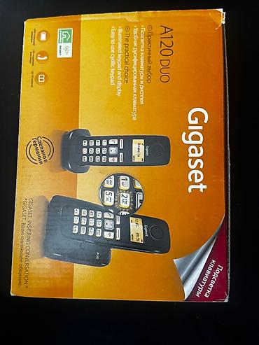 Stasionar telefon Gigaset A120 DUO 2 ədəd simsiz telefon * Qutusu