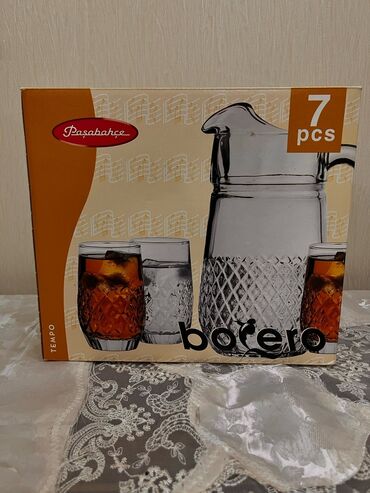 İçki üçün qablar: Stəkanlar, rəng - Ağ, 6 ədədli dəst, 300 ml