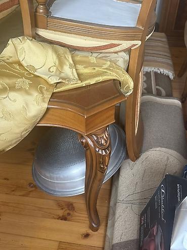 salon dolab: Klassik üslubda qonaq otağı üçün vitrin və bufet-drezuar dəsti — 10