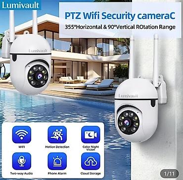 Lumivault PTZ Wi‑Fi Təhlükəsizlik Kamerası - 355° üfüqi və 90° şaquli