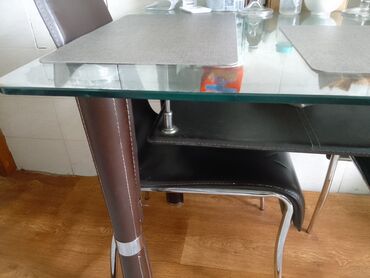кухонный стол стуля: Комплект стол и стулья Кухонный, Б/у