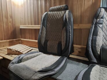 чехол эко кожа: Чехолдор Кездеме, Жаздыгы бар, түсү - Боз, Universal Seat cover, Колдонулган