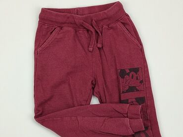 sinsay spodnie dresowe chłopięce: Sweatpants, Disney, 5-6 years, 110/116, condition - Good