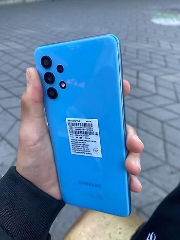 samsung a72: Samsung Galaxy A32, 4/64 ГБ, цвет голубой (Awesome Blue) Основные — 2