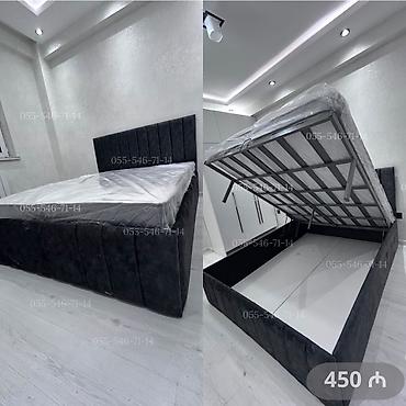 Новый, Двуспальная кровать, С подъемным механизмом, С матрасом — 1