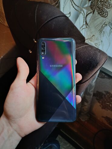 Samsung: Samsung Galaxy A30s, 32 GB, rəng - Qara, Barmaq izi, Face ID