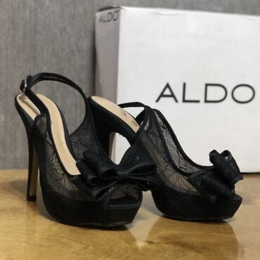туфли черный цвет: Туфли Aldo, 35.5, түсү - Кара
