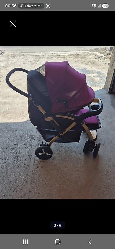 anex baby: Uşaq arabası – Babyland - Rəng: bənövşəyi/çəhrayı, çərçivə — 2
