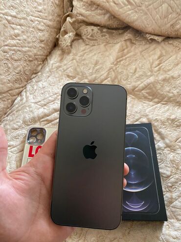 iphone 12 pro max kreditle: IPhone 12 Pro Max | 128 GB Graphite | Zəmanət, Simsiz şarj, Face ID