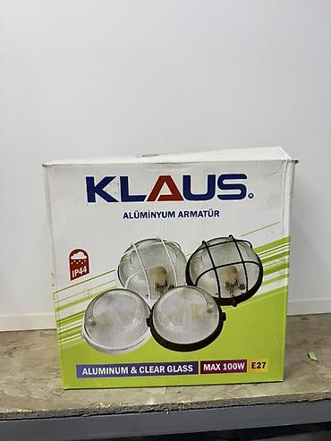 Настенно‑потолочный светильник KLAUS (алюминиевый корпус + прозрачное lalafo.kg да Настенно‑потолочный светильник KLAUS (алюминиевый корпус + прозрачное
