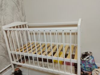 стул для кормления 3 в 1: Манеж керебет, Колдонулган, Бүктөө, Жыгач