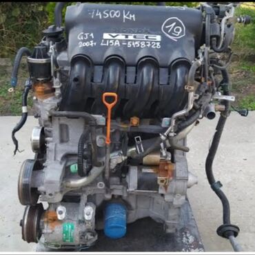 Двигатели, моторы и ГБЦ: Бензиновый мотор Honda 2004 г., 1.5 л, Б/у, Оригинал, Япония