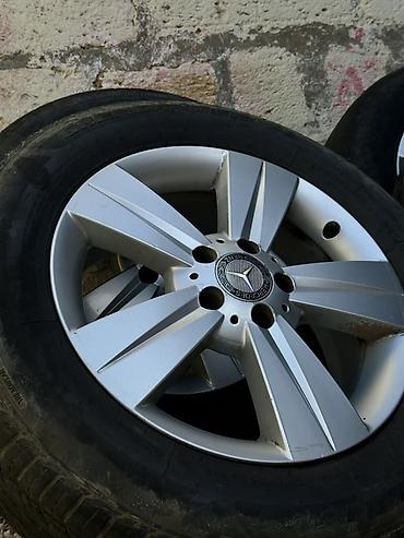teker aparat: Mercedes-Benz orijinal yüngül lehimli disk dəsti (4 ədəd) – təkərlərlə — 3