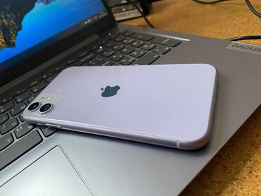 iphone x цена в бишкеке цум: IPhone 11, Б/у, 128 ГБ, Зарядное устройство, 75 %