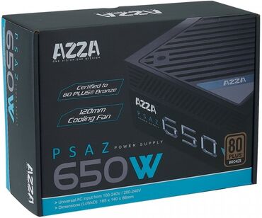 системы охлаждения для видеокарты: Блок питания AZZA PSAZ-650W обеспечивает бесперебойную подачу питания