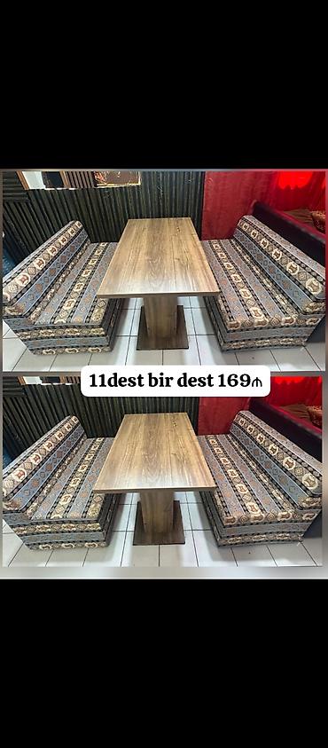 divan pulsuz: Kafe restoran uçun 11dest divan masa desti *bir dest 169₼* deste — 1