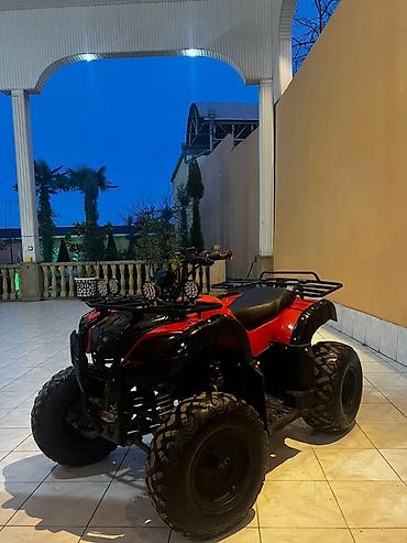 Kvadrosikllar: ATV kvadrosikl – qırmızı/qara rəng - Güclü ofroud təkərləri və — 1