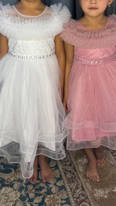 Платья: Детское платье, цвет - Белый, Новый — 2