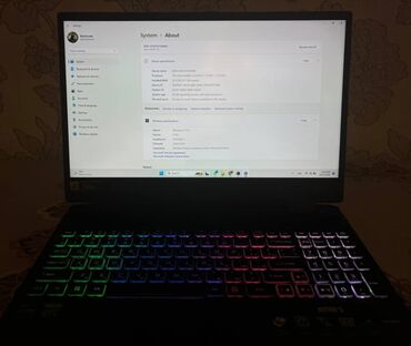 Acer: Possessor:Intel Core I7-12700H Operativ yaddaş(Ram)-32 gb Video kart — 8