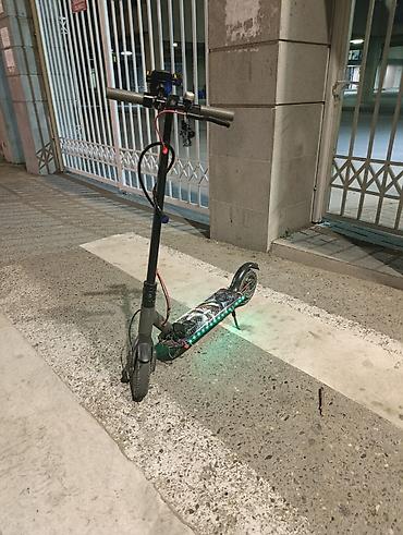 samokat elektrikli: Elektrik skuter – şık dizayn və güclü işıqlanma ilə - Rəng: qara — 2