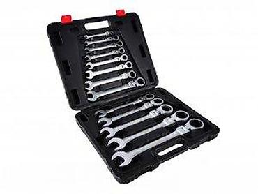 Setovi ručnog alata: Set zglobnih čegrtaljki/ključeva u koferu – 12 kom - Profesionalni — 10