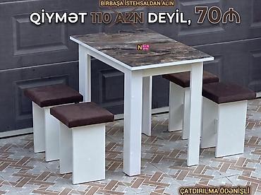 quxna stulu: Satılır:*birbaşa istehsalçıdan masa dəsti* Qeyd: Hazır əldə var — 1