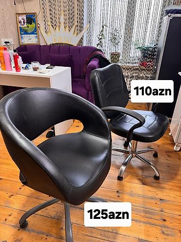 manikur kreslo: Məhsul: Salon üçün fırlanan kreslolar (2 model) - Model 1: Dairəvi — 1