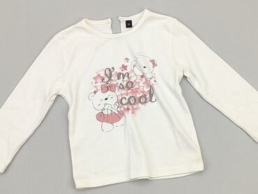 biała bluzka dla dziewczynki 134: Bluzka, 2-3 lat, 92-98 cm, stan - Dobry