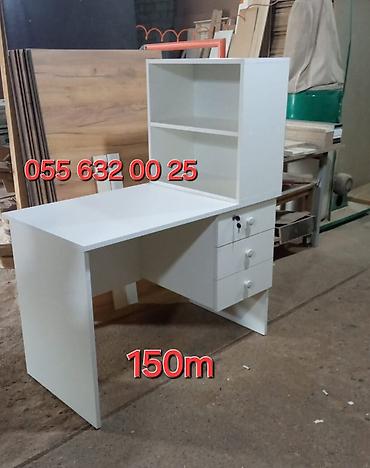 ofis oturacagi: Oğlan və qız üçün, Yeni, Siyirməli, Yazı masası, Stulsuz — 5