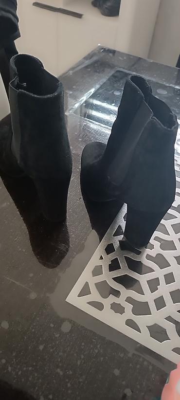 copperminer boots: Ženske kratke čizme na štiklu broj 37 – crne - Materijal: mekana — 3