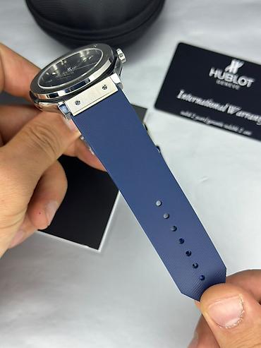 Личные вещи: Новый, Наручные часы, Hublot, цвет - Голубой — 6