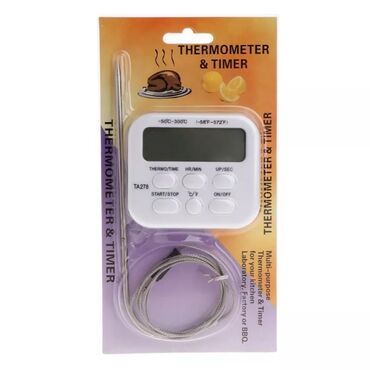 termometr almaq: Qida termometri -50•C~ +300•C 🔹Qidanın, mayenin, etin ve s