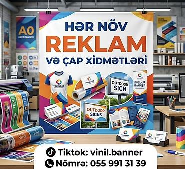 qara vinil: 🚀 BİZNESİNİZİN GÖRÜNÜŞÜNÜ BİZƏ ETİBAR EDİN! Hər növ Reklam və Çap — 1