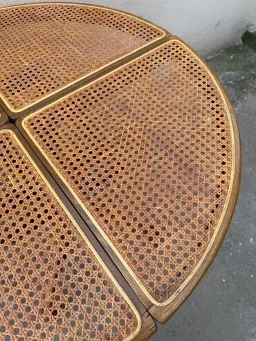 Stilski trpezarijski stolovi: Stari Thonet trpezarijski sto - Španska trska Stari Thonet — 11