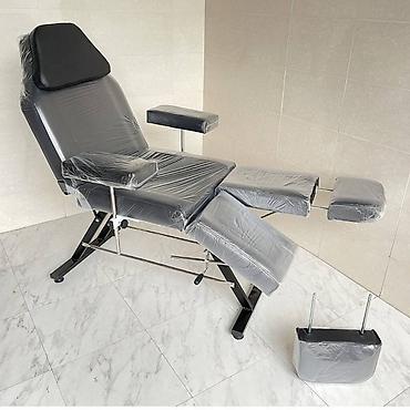 Medicinski nameštaj: Profesionalna kozmetička tatto medicinska stolica – crna — 8