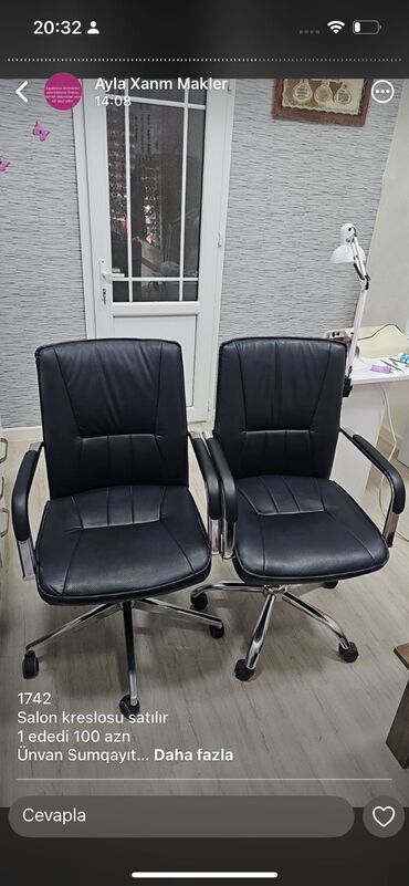 salon üçün: Saş kəsimi kreslosu