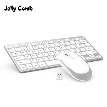 маленький ноутбук: Беспроводная клавиатура и мышь, jelly comb комбинированная