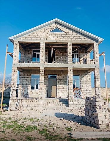 resulzade qesebesinde ucuz heyet evleri: 2 mərtəbəli fərdi yaşayış evi – yarımçıq tikili - Layihə: möhkəm — 10