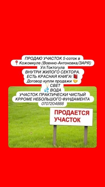 военный антанока продаю дом: 5 соток, Красная книга