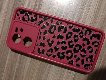 printir: Leopar naxışlı smartfon qabı - Rəng: tünd çəhrayı/bordo fon üzərində — 1