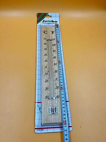 termometr: Taxta termometr 40 sm Bu Jumbo termometr həm Celsius, həm də — 3