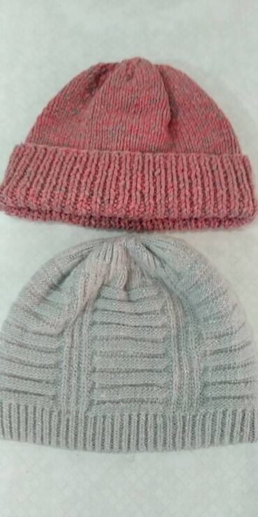 детский комплект шапка и шарф: Шапка, Трикотаж, Осень-весна, С отворотами
