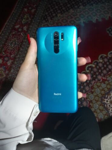 xiaomi mi4 qiymeti bakida: Xiaomi Redmi 9, 64 GB, rəng - Göy, 
 Barmaq izi, İki sim kartlı