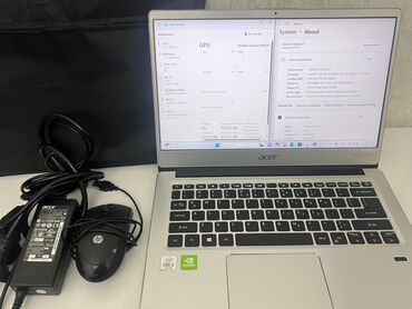 компьютер aser: Ноутбук, Acer, 8 ГБ ОЭТ, Intel Core i5, 14 ", Жумуш, окуу үчүн, эс тутум SSD