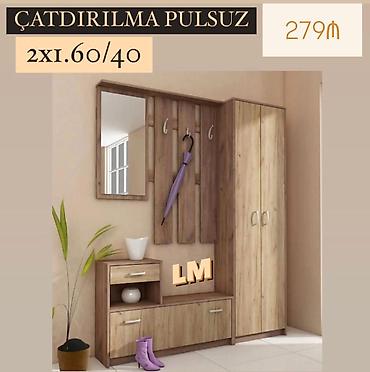 Dəhliz üçün çoxfunksiyalı mebel dəsti - Ölçü: 2x1.60/40 - Qiymət