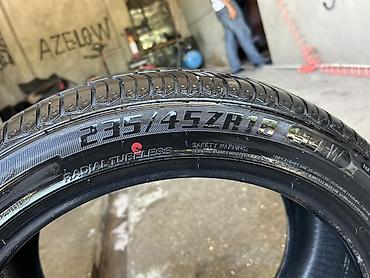 avtomobil aksesuarlar: 4 ədəd avtomobil şini dəsti - Ölçü: 245/45 R20 (şinin üzərindəki — 8