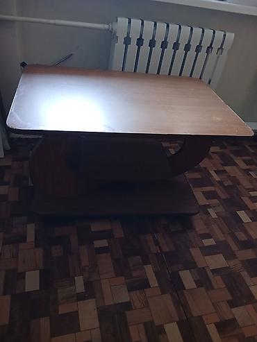 study table: Стол трансформер Для зала, Раскладной стол, цвет - Коричневый — 1